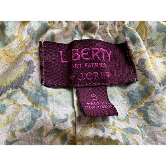 Liberty Art Fabrics For J.Crew Womens Floral Boho Peasant Blouse Small - Picture 5 of 6